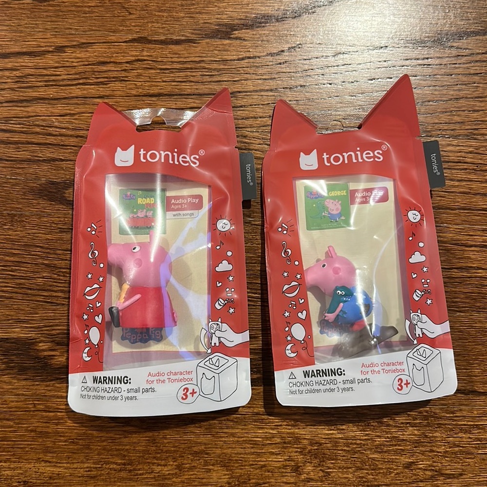 Peppa Pig & George NWT Toniebox story and song characters
